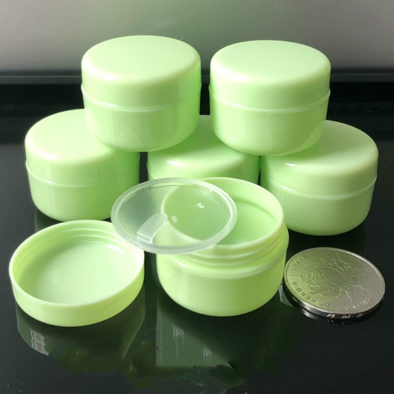 10pcs 10g Empty Plastic Makeup Jar Pot Refillable S..